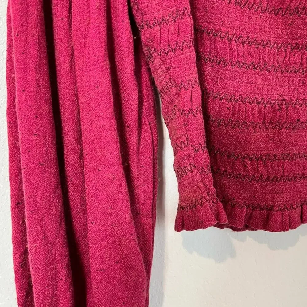 FREE PEOPLE MAGGIE EMBROIDERED ROSE HYPNOTIC WOMEN SIZE MEDIUM BRAND NEW